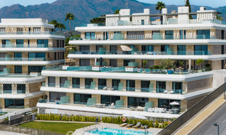 New duplex apartment with panoramic sea views for sale on the New Golden Mile between Marbella and Estepona 806122 