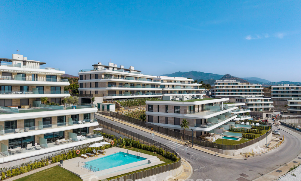 New duplex apartment with panoramic sea views for sale on the New Golden Mile between Marbella and Estepona 806123