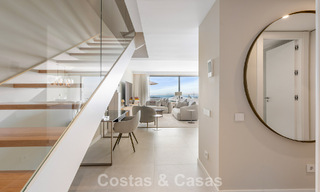 New duplex apartment with panoramic sea views for sale on the New Golden Mile between Marbella and Estepona 806125 