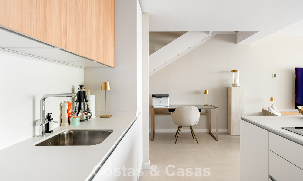 New duplex apartment with panoramic sea views for sale on the New Golden Mile between Marbella and Estepona 806127