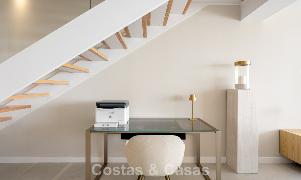 New duplex apartment with panoramic sea views for sale on the New Golden Mile between Marbella and Estepona 806131