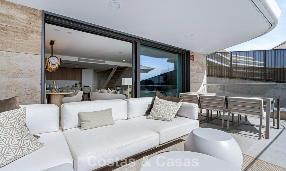 New duplex apartment with panoramic sea views for sale on the New Golden Mile between Marbella and Estepona 806134