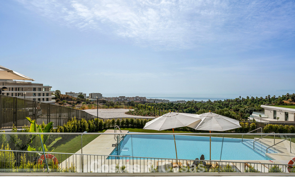 New duplex apartment with panoramic sea views for sale on the New Golden Mile between Marbella and Estepona 806137