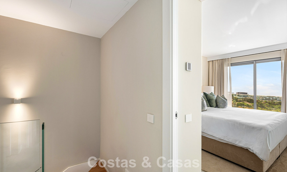 New duplex apartment with panoramic sea views for sale on the New Golden Mile between Marbella and Estepona 806140