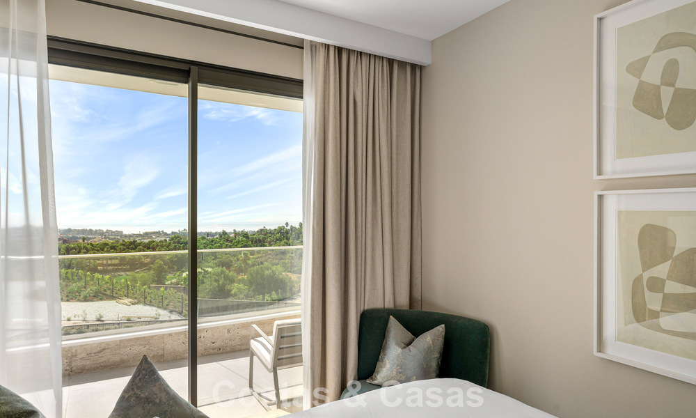 New duplex apartment with panoramic sea views for sale on the New Golden Mile between Marbella and Estepona 806145