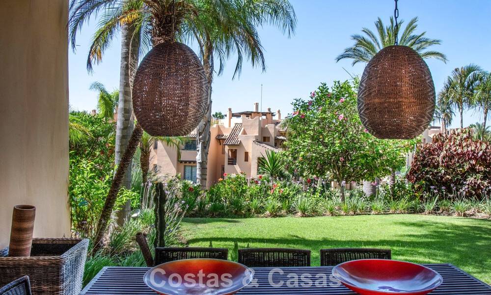 Exclusive ground-floor apartment with private garden for sale on Marbella’s Golden Mile 806194