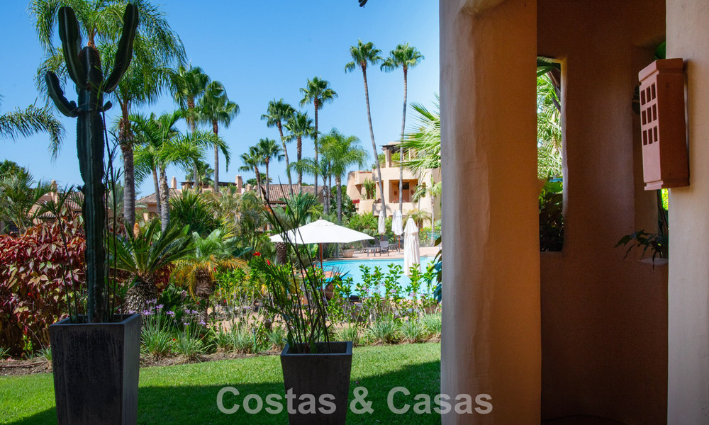 Exclusive ground-floor apartment with private garden for sale on Marbella’s Golden Mile 806224