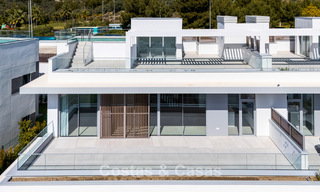 Brand-new, spacious, luxury, duplex penthouse with private pool and sea views for sale on the golf course in East Marbella 806342 