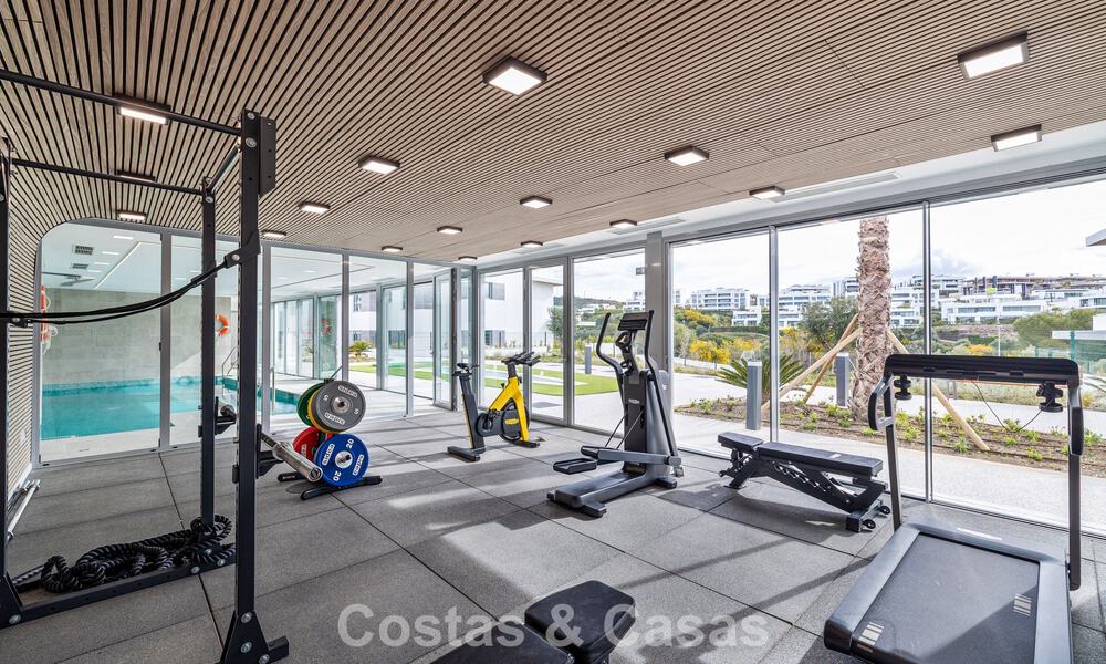 Brand-new, spacious, luxury, duplex penthouse with private pool and sea views for sale on the golf course in East Marbella 806348