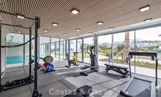 Brand-new, spacious, luxury, duplex penthouse with private pool and sea views for sale on the golf course in East Marbella 806348 
