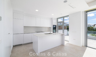 Brand-new, spacious, luxury, duplex penthouse with private pool and sea views for sale on the golf course in East Marbella 806364 