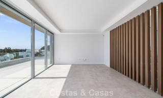 Brand-new, spacious, luxury, duplex penthouse with private pool and sea views for sale on the golf course in East Marbella 806368 