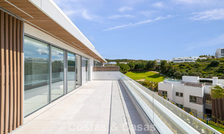 Brand-new, spacious, luxury, duplex penthouse with private pool and sea views for sale on the golf course in East Marbella 806370 