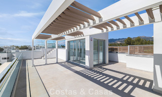 Brand-new, spacious, luxury, duplex penthouse with private pool and sea views for sale on the golf course in East Marbella 806379 