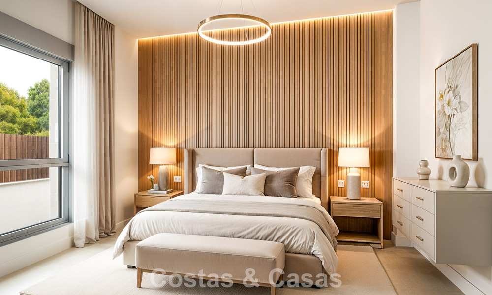 Brand-new, spacious, luxury, duplex penthouse with private pool and sea views for sale on the golf course in East Marbella 806381