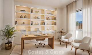 Brand-new, spacious, luxury, duplex penthouse with private pool and sea views for sale on the golf course in East Marbella 806382 