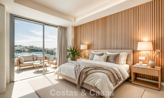 Brand-new, spacious, luxury, duplex penthouse with private pool and sea views for sale on the golf course in East Marbella 806386 