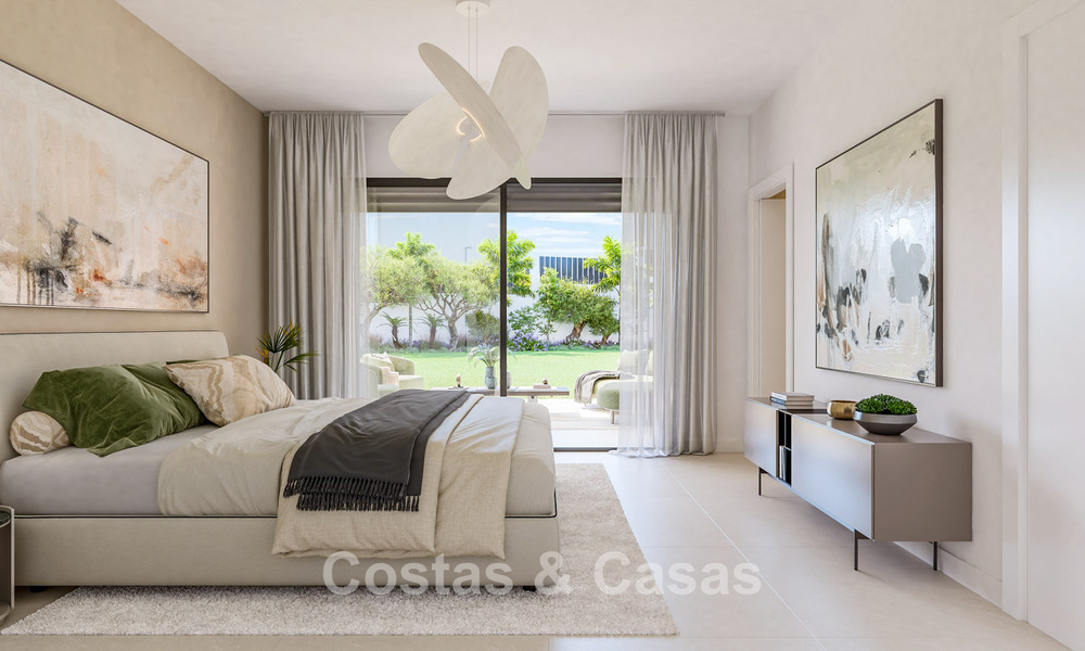 Semi-detached new-build villas for sale in a golf setting in Estepona 806429