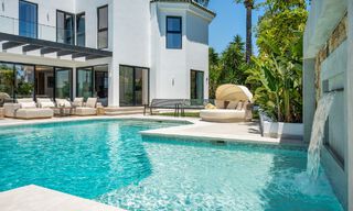 Brand-new modern family villa with swimming pool for sale on the New Golden Mile between Marbella and Estepona 806611 