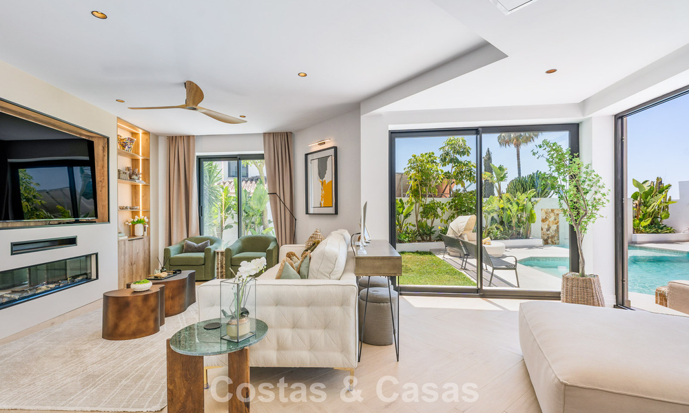 Brand-new modern family villa with swimming pool for sale on the New Golden Mile between Marbella and Estepona 806628