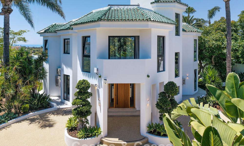 Brand-new modern family villa with swimming pool for sale on the New Golden Mile between Marbella and Estepona 806640