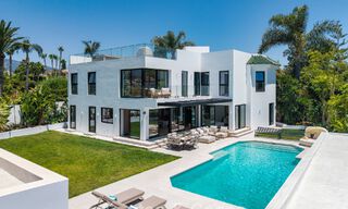 Brand-new modern family villa with swimming pool for sale on the New Golden Mile between Marbella and Estepona 806643 