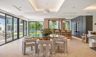 Brand-new modern family villa with swimming pool for sale on the New Golden Mile between Marbella and Estepona 806646 