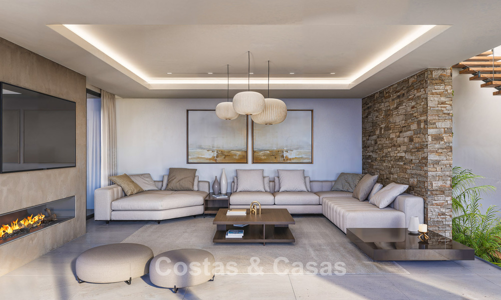 Groundbreaking design villa with spectacular sea views for sale in an exclusive golf resort in the Hills of Marbella - Benahavís 806647