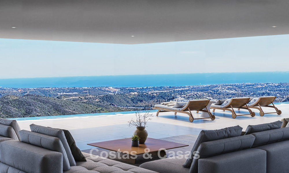 Groundbreaking design villa with spectacular sea views for sale in an exclusive golf resort in the Hills of Marbella - Benahavís 806649