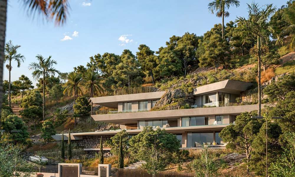 Groundbreaking design villa with spectacular sea views for sale in an exclusive golf resort in the Hills of Marbella - Benahavís 806653
