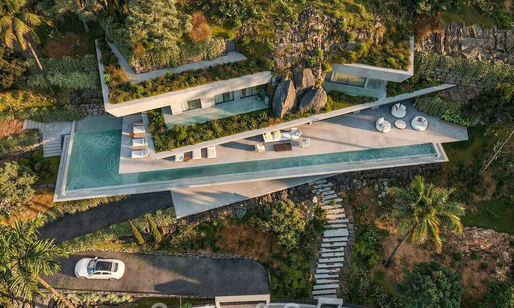 Groundbreaking design villa with spectacular sea views for sale in an exclusive golf resort in the Hills of Marbella - Benahavís 806654