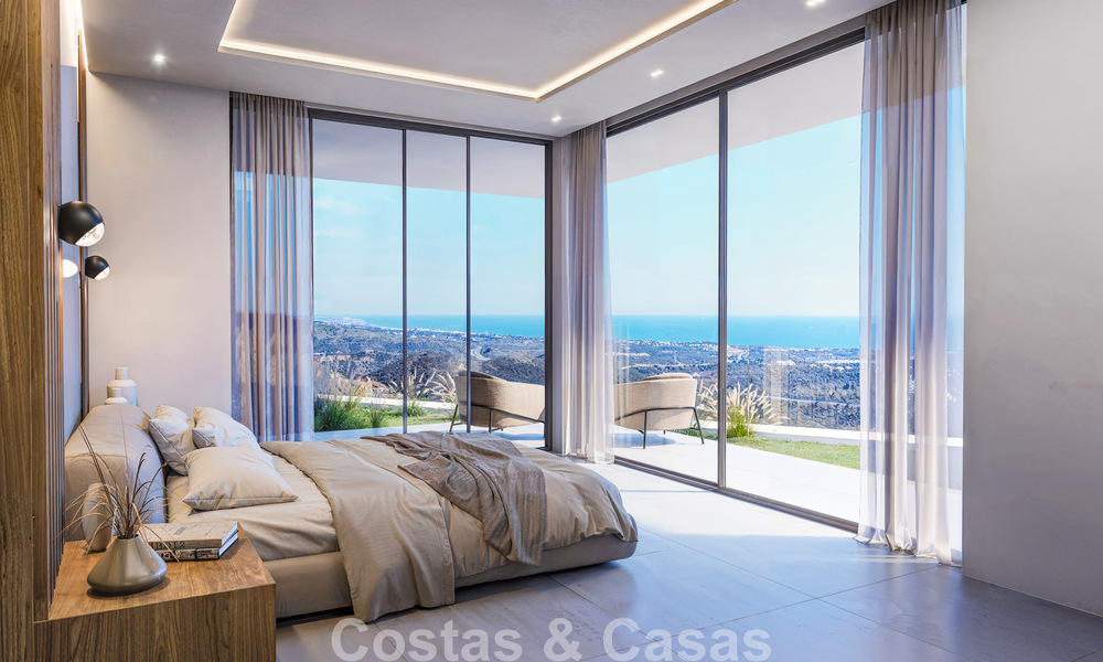 Groundbreaking design villa with spectacular sea views for sale in an exclusive golf resort in the Hills of Marbella - Benahavís 806655