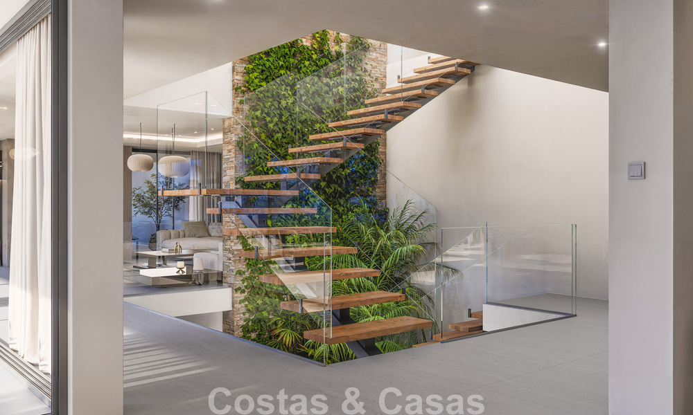 Groundbreaking design villa with spectacular sea views for sale in an exclusive golf resort in the Hills of Marbella - Benahavís 806657