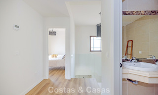 Move-in ready townhouses with mediterranean architecture for sale directly on the golf course in Estepona 806915 