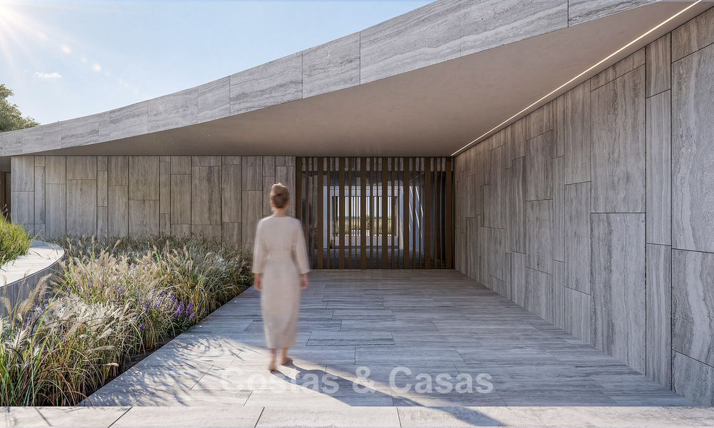 Cutting-edge designer villa with breathtaking golf and sea views for sale in La Reserva, Sotogrande 806944
