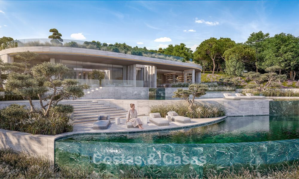 Cutting-edge designer villa with breathtaking golf and sea views for sale in La Reserva, Sotogrande 806957