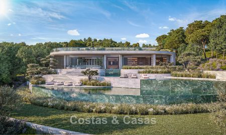 Cutting-edge designer villa with breathtaking golf and sea views for sale in La Reserva, Sotogrande 806970