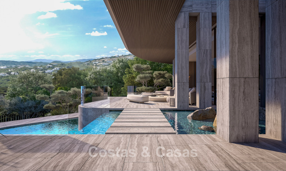 Cutting-edge designer villa with breathtaking golf and sea views for sale in La Reserva, Sotogrande 806972