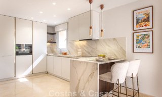 Contemporary renovated, luxury duplex penthouse with large terraces for sale in the heart of Nueva Andalucía’s Golf Valley, Marbella 807009 