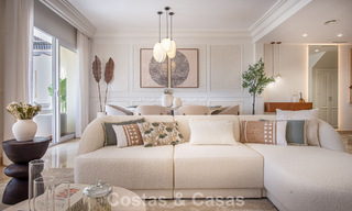 Contemporary renovated, luxury duplex penthouse with large terraces for sale in the heart of Nueva Andalucía’s Golf Valley, Marbella 807011 
