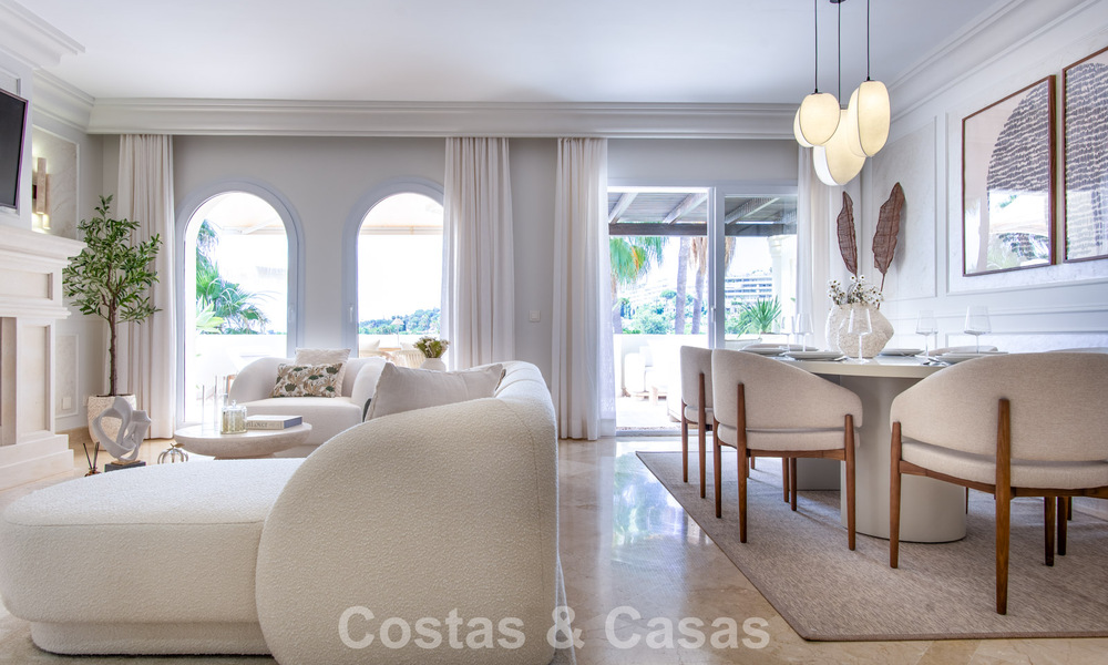 Contemporary renovated, luxury duplex penthouse with large terraces for sale in the heart of Nueva Andalucía’s Golf Valley, Marbella 807014