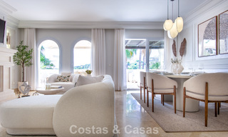 Contemporary renovated, luxury duplex penthouse with large terraces for sale in the heart of Nueva Andalucía’s Golf Valley, Marbella 807014 