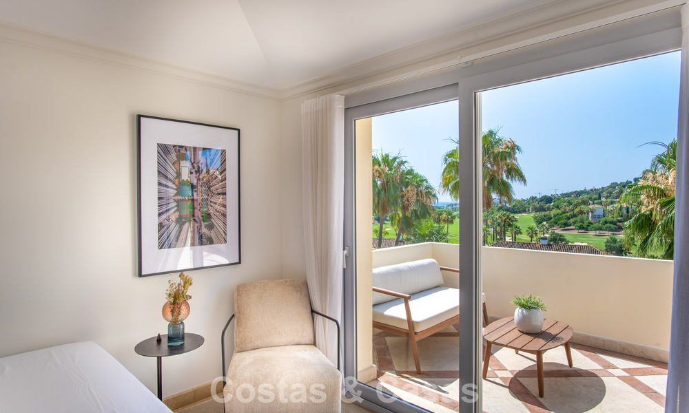 Contemporary renovated, luxury duplex penthouse with large terraces for sale in the heart of Nueva Andalucía’s Golf Valley, Marbella 807019