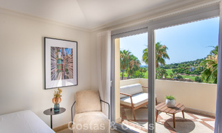 Contemporary renovated, luxury duplex penthouse with large terraces for sale in the heart of Nueva Andalucía’s Golf Valley, Marbella 807019 