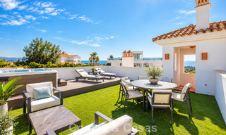 Contemporary, luxury, duplex penthouse for sale in a mediterranean-style resort complex in El Paraiso, Marbella - Benahavís 807304 