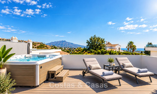 Contemporary, luxury, duplex penthouse for sale in a mediterranean-style resort complex in El Paraiso, Marbella - Benahavís 807380 