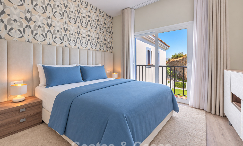 Contemporary, luxury, duplex penthouse for sale in a mediterranean-style resort complex in El Paraiso, Marbella - Benahavís 807383