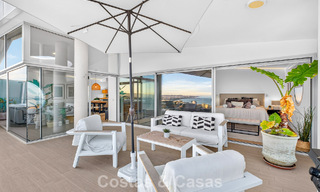 Exclusive corner penthouse with panoramic sea views for sale in El Higueron Resort, Benalmádena, Costa del Sol 807401 