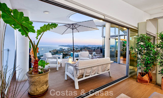 Exclusive corner penthouse with panoramic sea views for sale in El Higueron Resort, Benalmádena, Costa del Sol 807422 