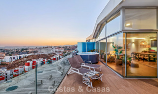 Exclusive corner penthouse with panoramic sea views for sale in El Higueron Resort, Benalmádena, Costa del Sol 807425 